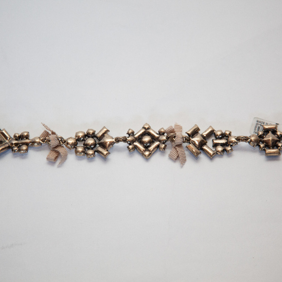 J. Crew Rhinestone Ribbon Bracelet NWT - Picture 2 of 7